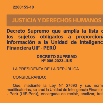 ¿La reciente normativa de la UIF-Perú de SBS hace legal bitcoin?
